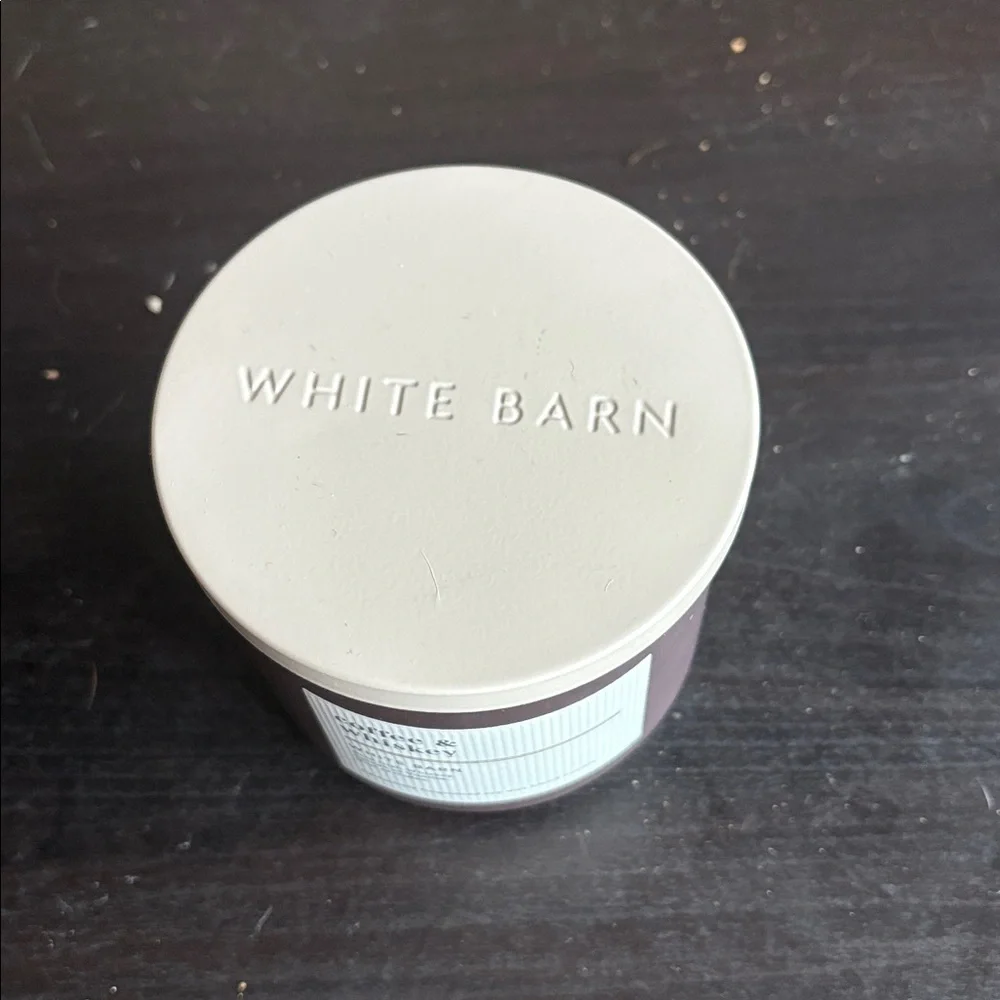 White Barn Coffee & Whiskey 3-Wick Candle 14.5 oz Never Burned